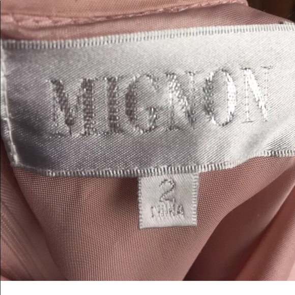 Pre-owned Mignon 100% silk blush colored dress - Picture 4 of 8